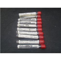 New Fullerton .3750" BR RH SE 6FL End Mills, 10 Total