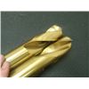 Image 3 : 1.4961" Tin Coated HSS Coolant Thru Drills, P/N: 2037-5072
