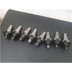 CAT40 Briney End Mill Holders, 8 Total