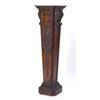 Image 1 : Good quality Victorian walnut pedestal with carved fruit,  swags and acanthas moulding, 135cm high