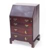 Image 1 : Victorian mahogany bureau the fall enclosing a fitted interior above four drawers on bracket feet