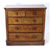 Image 1 : Victorian mahogany chest of drawers fitted two short above three long drawers