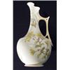 Image 1 : Royal Worcester porcelain ewer, hand coloured and transfer printed with sprigs of flowers, marks to