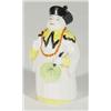 Hand painted Royal Worcester candle snuffer 'Mandarin', marks to interior, 10cm high