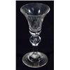 Image 1 : Clear wine glass, with bell shaped bowl and single knop stem, 17cm high