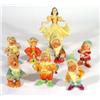 Set of early Wade hand painted  'Snow White and the Seven Dwarfs' Disney characters, printed marks t