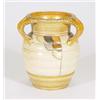 Image 1 : Crown Ducal Charlotte Rhead style three handled vase, decorated in oranges and browns, printed marks