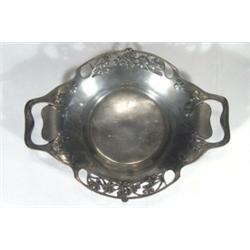 Pierced Libertys Tudric 'Clover Leaf' design cake plate, marks to base, 30cm in length