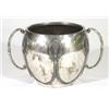 Image 1 : Twin handled Art Nouveau style silver plated planter, decorated with floral swags, marks to base, 14