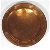 Image 1 : Birmingham Guild Arts and Craftscircular copper dish, embossed with stylised decoration, marks to ba