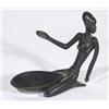 Image 1 : Small Austrian bronze figure of a kneeling African woman in the style of Hageneur, marks to base, 10