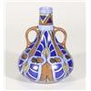 Image 1 : Hand painted Clews Chameleonware twin handled bottle vase, decorated with abstract blue, brown and y