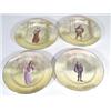 Image 1 : Set of four Royal Doulton Seriesware plates, hand coloured and transfer printed with figures 'Opheli