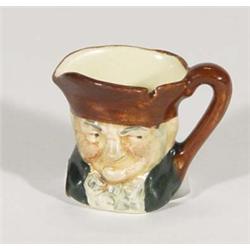 Hand painted Royal Doulton 'Old Charlie Tiny' toothpick holder, marks to base, 4cm high