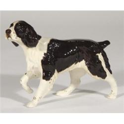 Hand painted Royal Doulton English Setter dog, marks to base, 13cm high