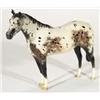 Image 1 : Hand painted Royal Doulton black dappled horse with brown and grey patches and tan hooves, marks to