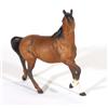 Hand painted Royal Doulton matt glazed brown and black horse, marks to base, 23cm high