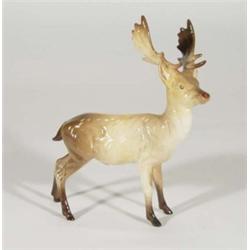 Hand painted Beswick stag, marks to base, 20cm high
