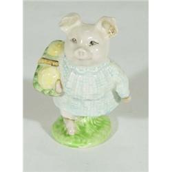 Hand painted Beswick Beatrix Potter 'Little Pig Robinson', brown back stamp