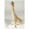 Image 1 : Large hand painted USSR seated giraffe, marks to base, 32cm high