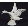 Hand painted Lladro flying goose, marks to base, 14cm high