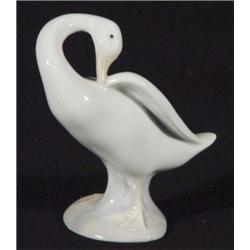 Hand painted Lladro goose, marks to base, 12cm high