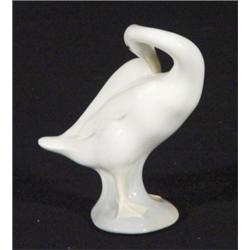 Hand painted Lladro goose, marks to base, 12cm high