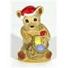 Hand painted Wade collectors' club 1997 'Christmas Teddy', marks to base, 11cm high