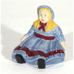 Hand painted Wade collectors' club 1998 'Emily Doll', marks to base, 8cm high