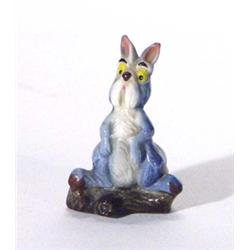 Hand painted Wade 'Hatbox Merlin as a Hare', label to base, 5cm high