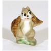 Hand painted Wade 'Hatbox Girl Squirell', 5cm high