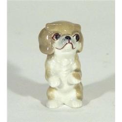 Hand painted Wade TV Pets 'Chee Chee' Pekinese, label to base, 6cm high