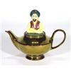 Image 1 : Copper lustre and hand painted Wade 'Genie' teapot, marks to base, 25cm high