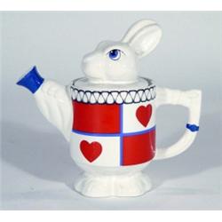 Wade Lewis Carroll 'White Rabbit' teapot, 25cm high