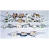 Group of early Wade Whimsies including zoo animals, St Bruno keyring, etc