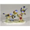 Image 1 : Hand painted Royal Adderley bluetit group, marks to base, 13cm high