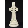 Image 1 : Belleek porcelain cross, hand painted with clover leaves, marks to base, 20cm high