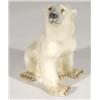Hand painted Danish polar bear, marks to base, 17cm high
