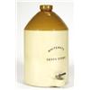 Stoneware Whiteways Devon Cyder flagon with metal tap, 42cm high