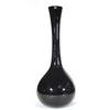 Large black Krona Swedish glass vase, 62cm high