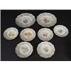Twelve place Continental porcelain pierced dessert service, comprising two large cake plates and ten