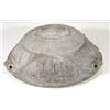 Light blue basalt ceiling hanging moulding, relief moulded with maidens and flowers, 36cm diameter