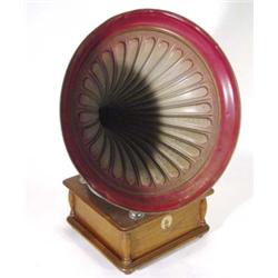 Chas T. Rabey 'Everything Under The Sun' gramophone with metal horn