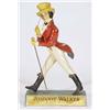 Image 1 : Painted pine Johnny Walker advertising figure on a rectangular base, 41cm high