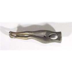 Pair of metal legs nutcrackers, 15cm in length