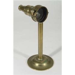 Victorian brass 'Doctor Brewsters' patent no. 48 kaleidoscope on brass stand, 33cm high