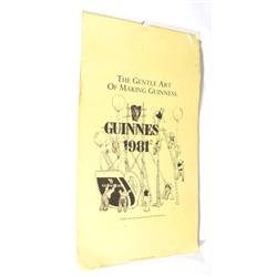 Guinness 1981 advertising calendar with artwork by John Ireland