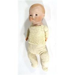 Hand painted Armand Marseille bisque headed doll, numbered 341/4, 40cm high