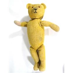 American stickback jointed teddy bear with beaded glass eyes, 60cm high