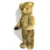 Straw filled jointed teddy bear with growler, 62cm high